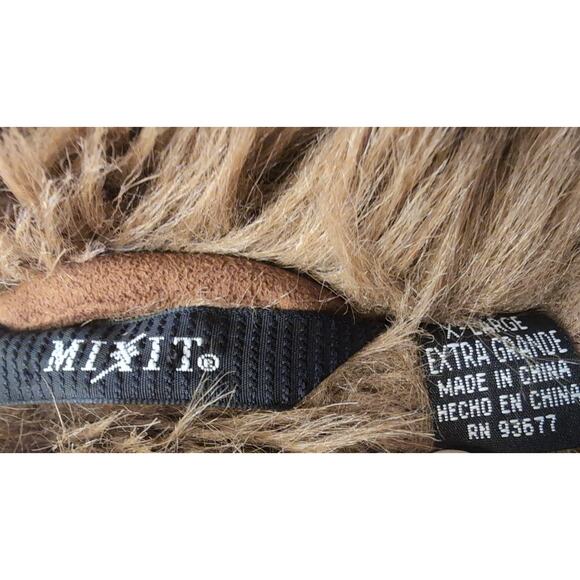 Mixit XL Penny Lane boho western Y2k faux fur suede long coat - Picture 10 of 12